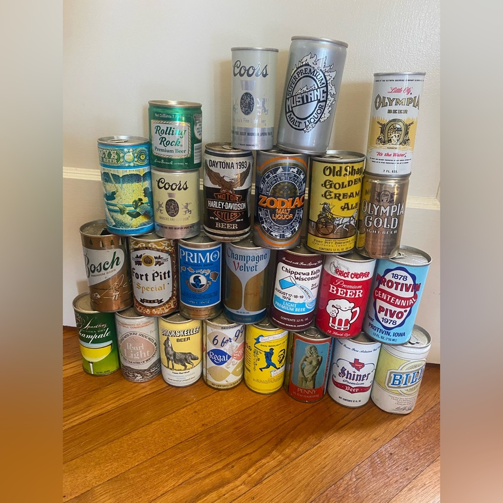 Vintage Beer Can Collection